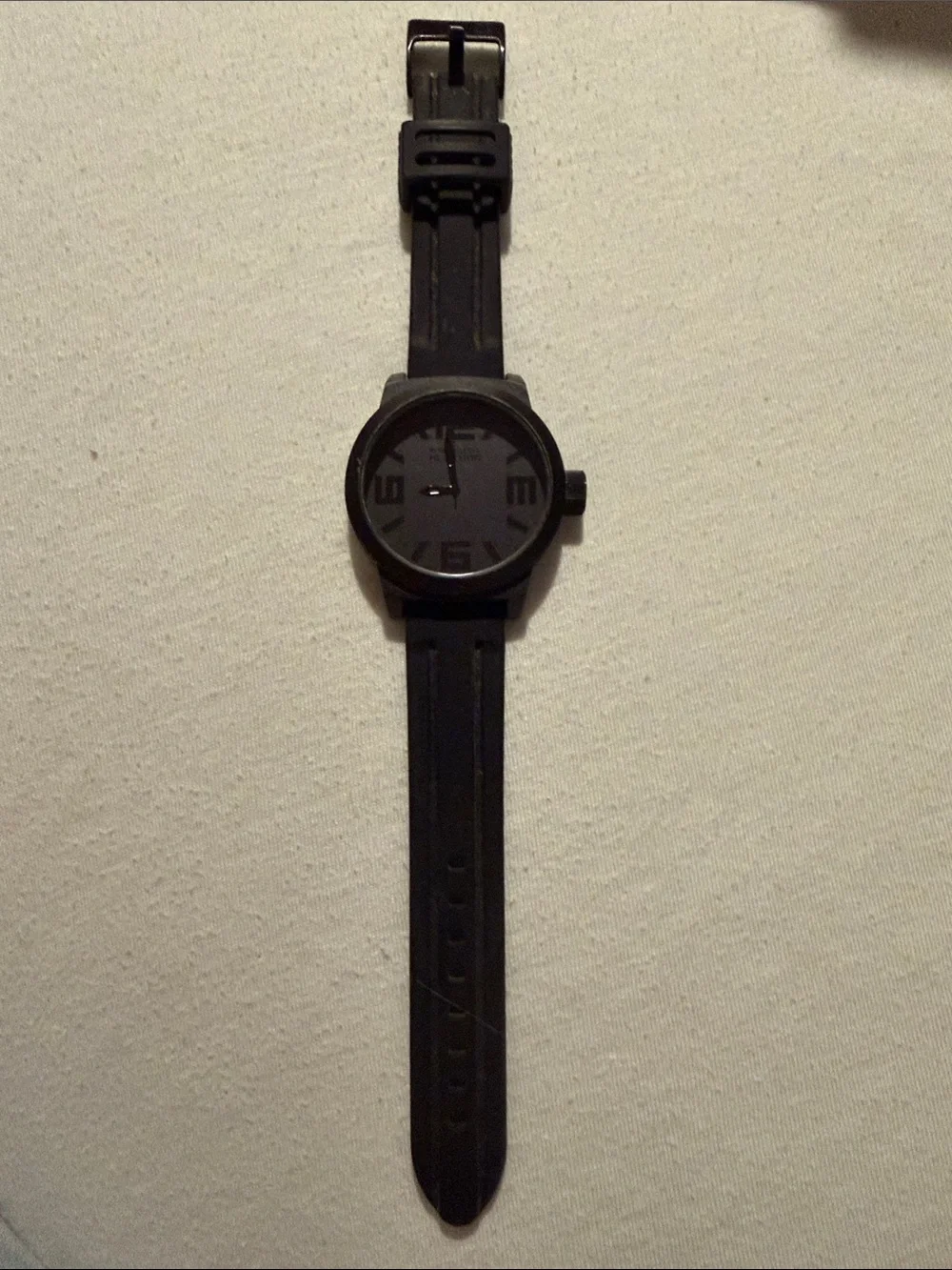 Kenneth Cole Reaction Black Silicone Strap Men's Watch